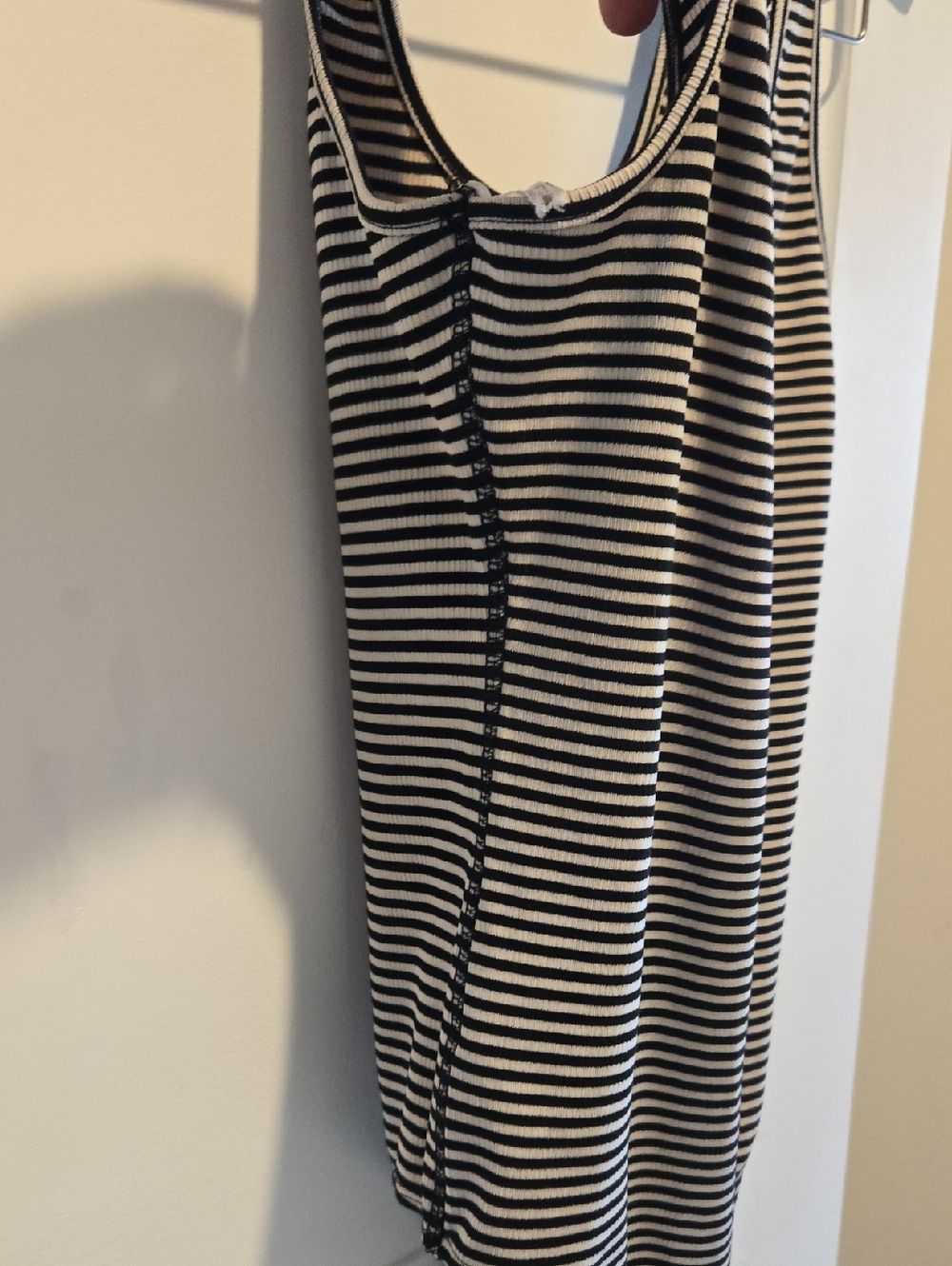 Lulus Striped Black & Tan Tank Bodysuit - Picture 8 of 11